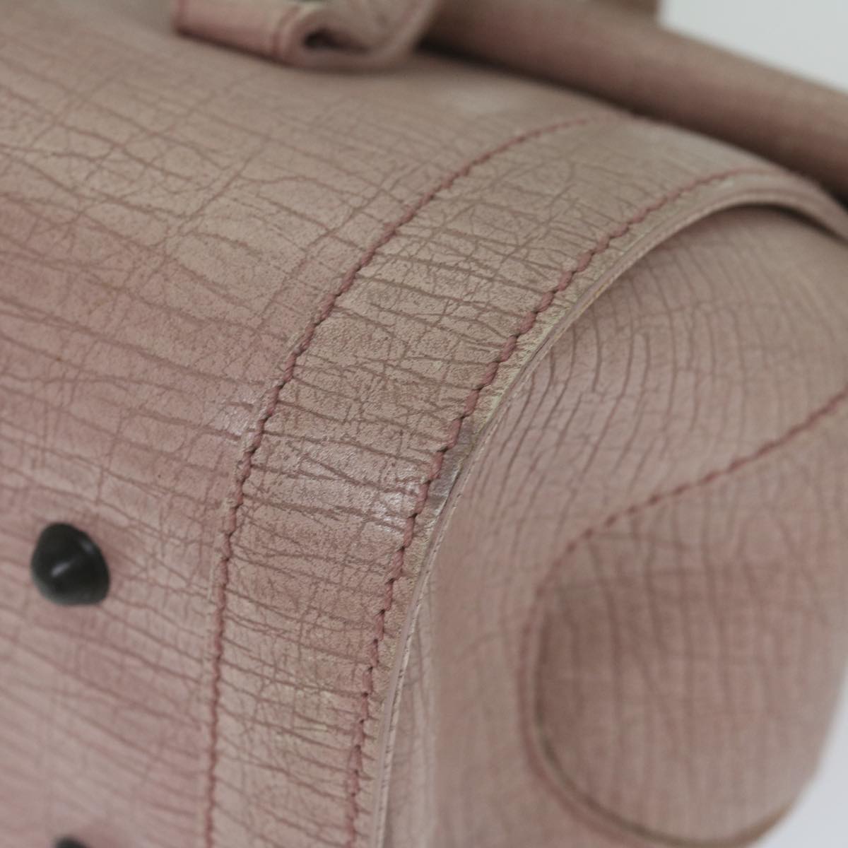 GUCCI Bamboo Hand Bag Leather Pink 111713 hk989