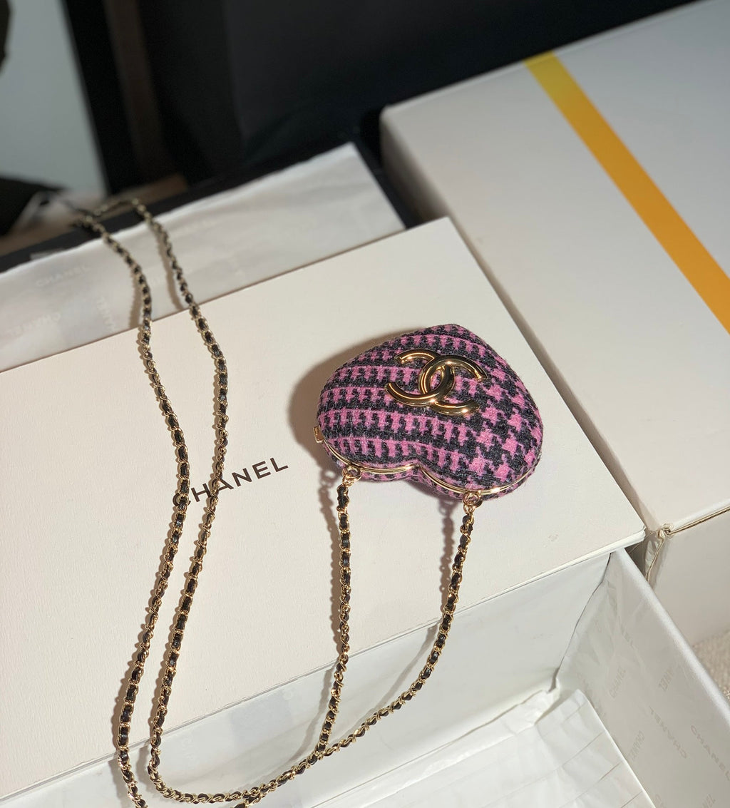 CHLLong Necklace Bag Black And PiNike For Women, Women’s Bags 3in/7.6cm AB9485 B09330 NK598