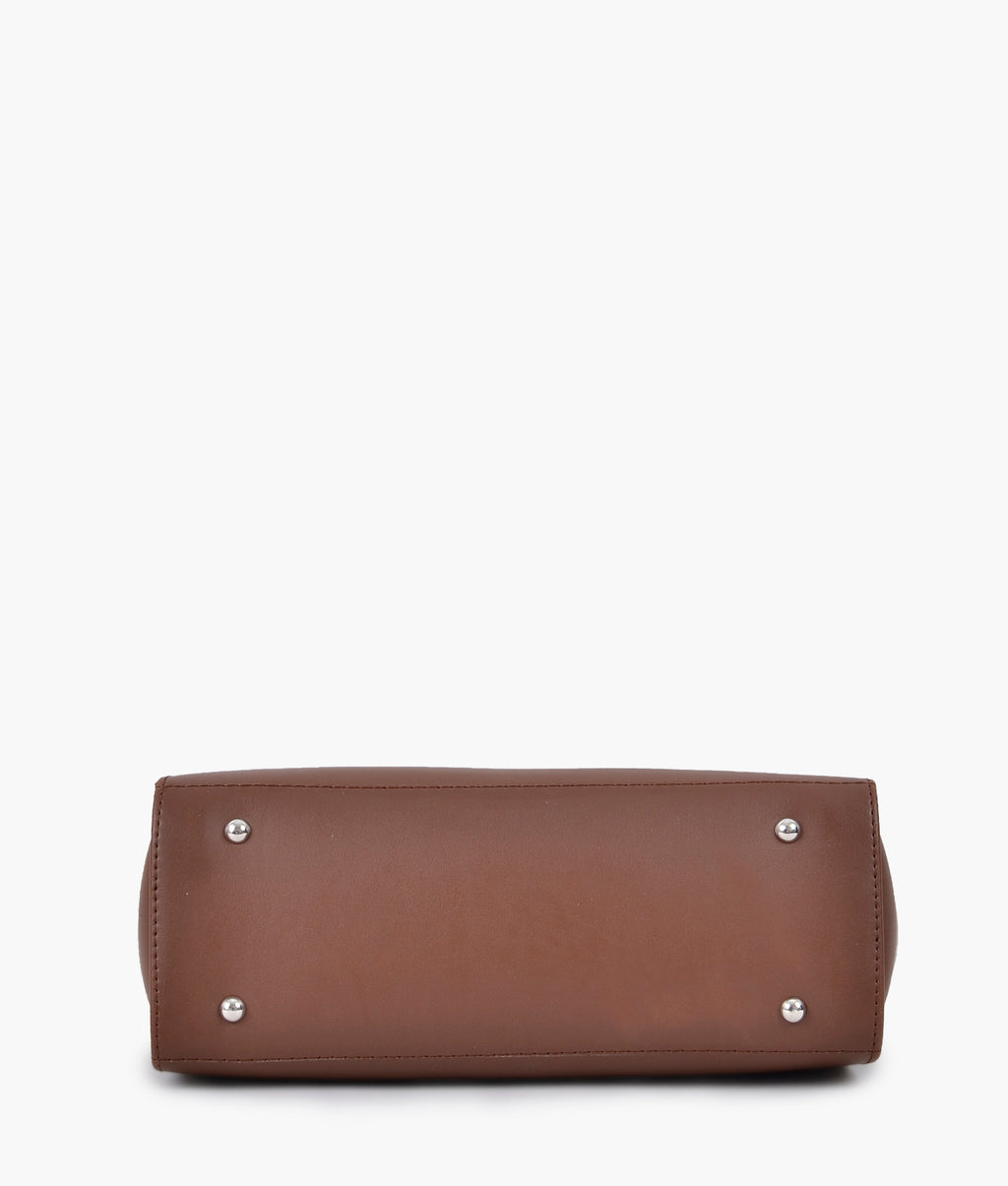 Horse brown classic top-handle bag