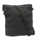 FENDI Zucca Canvas Shoulder Bag Black hs267