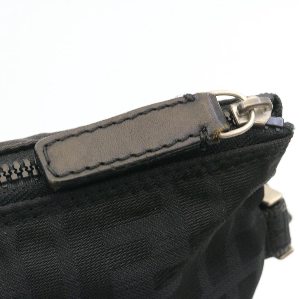 FENDI Zucca Canvas Shoulder Bag Black hs267