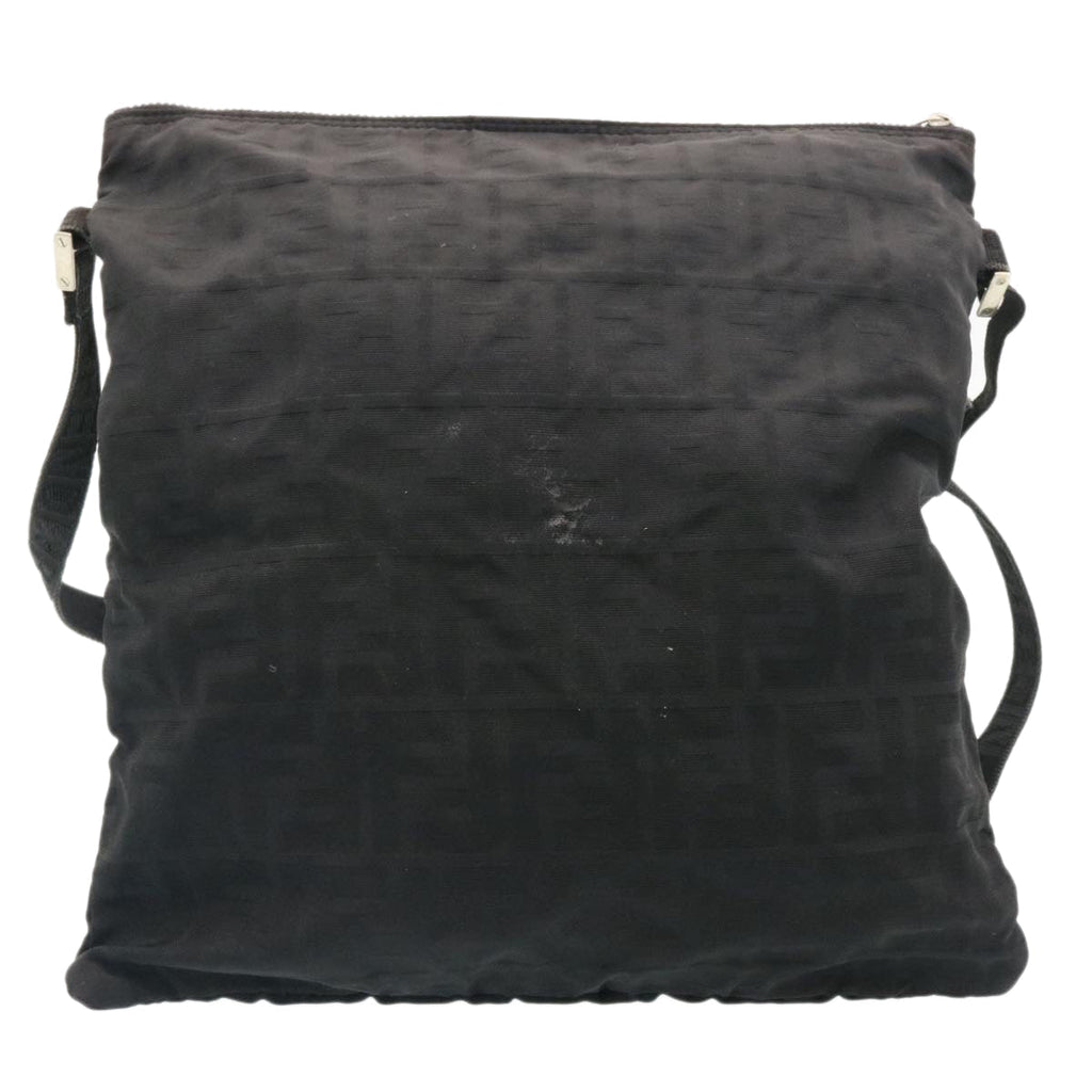 FENDI Zucca Canvas Shoulder Bag Black hs267