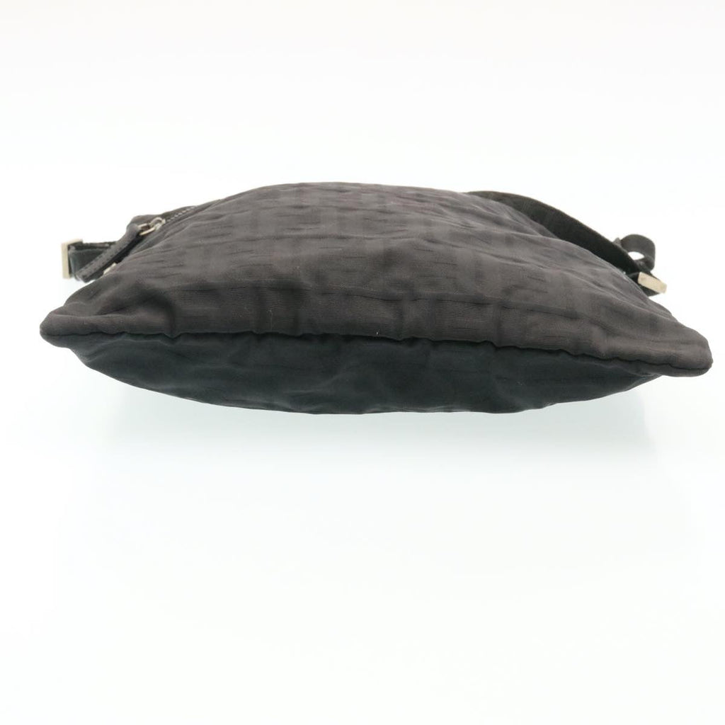 FENDI Zucca Canvas Shoulder Bag Black hs267