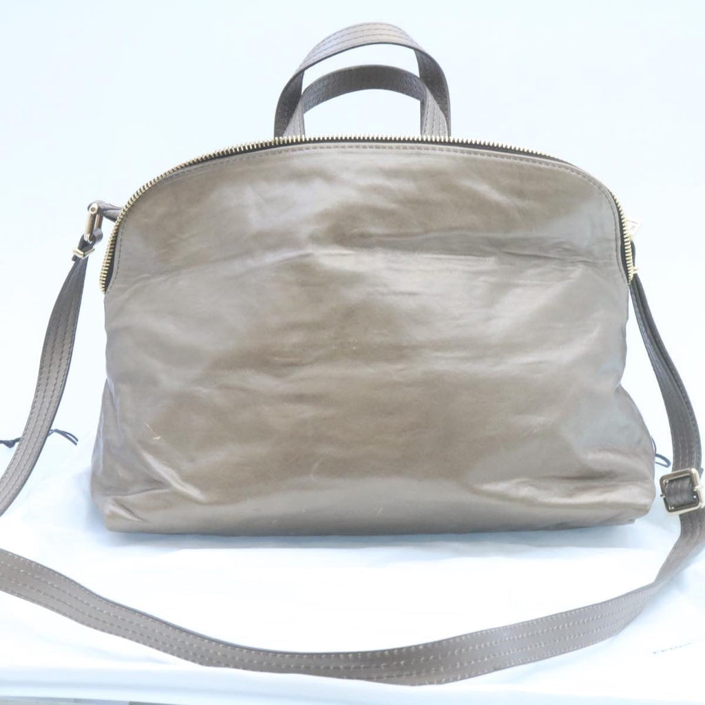 FENDI Zucca 2Way Shoulder Bag Hand Bag Leather Brown hs269