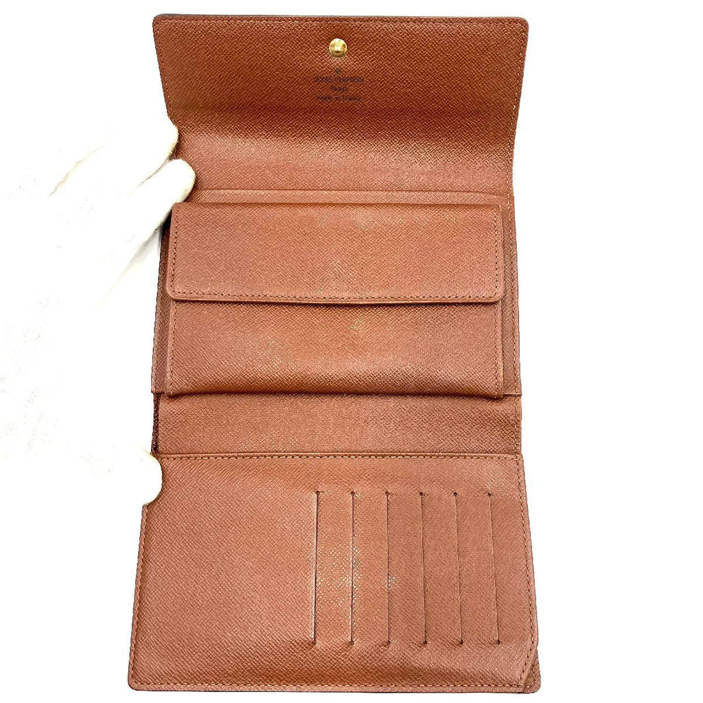 LOUIS VUITTON monogram trifold wallet wallet leather