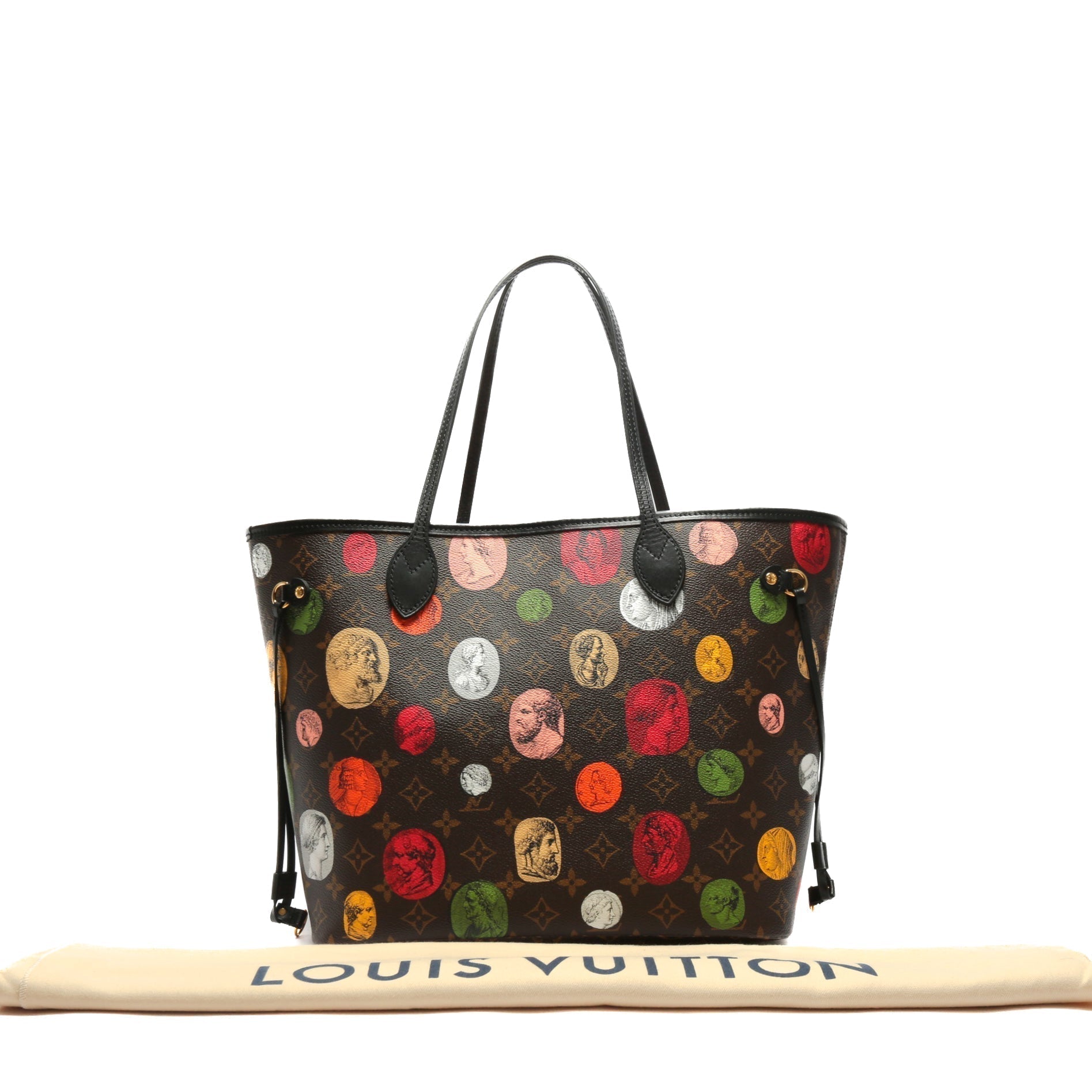LOUIS VUITTON Neverfull MM Fornasetti Monogram Cameo -No Pouch