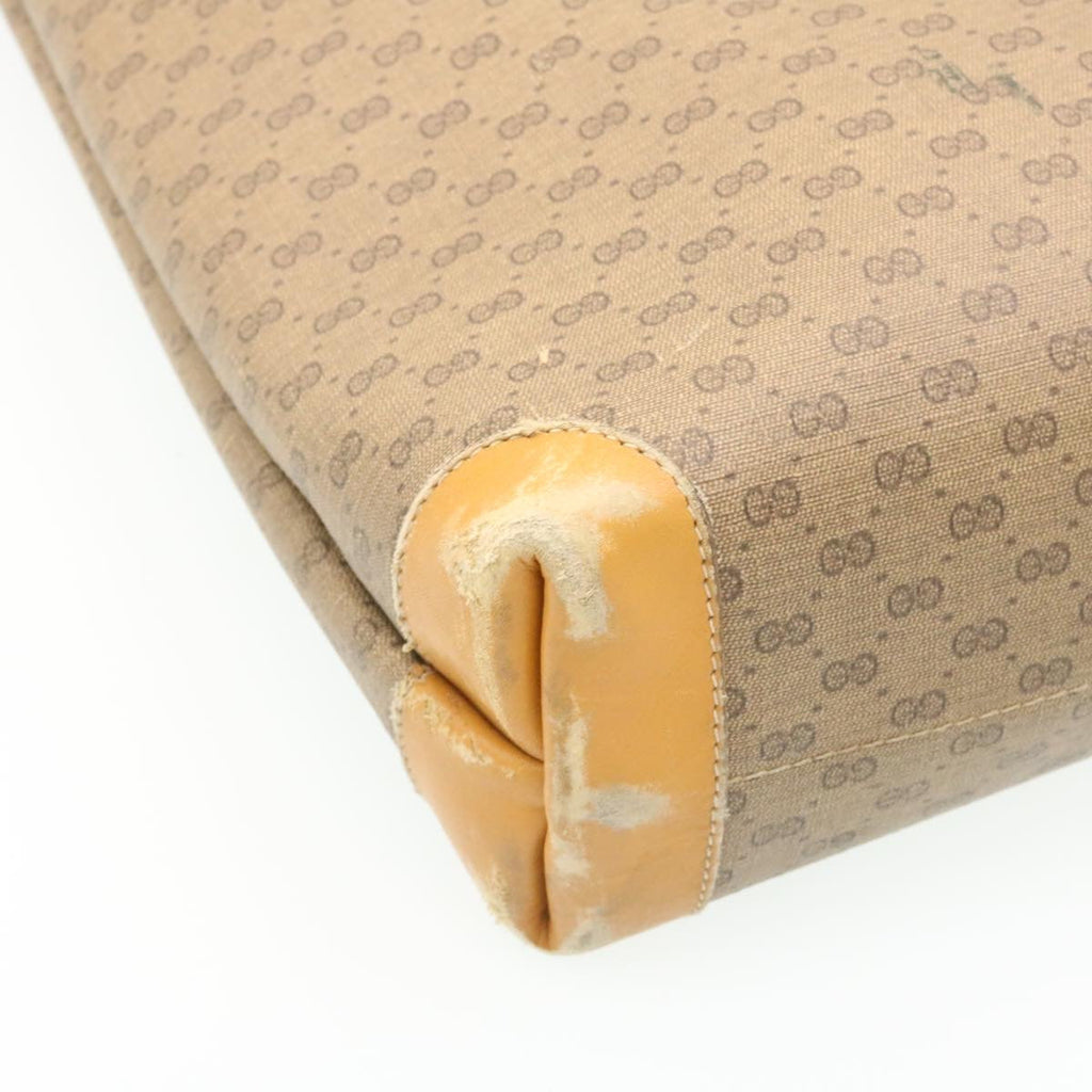 GUCCI Web Sherry Line Micro GG Canvas Tote Bag Beige Red Green im299
