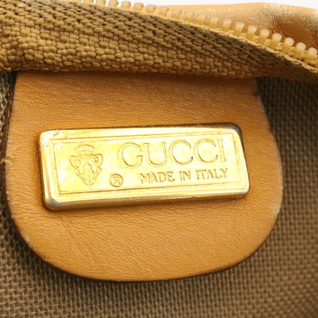 GUCCI Web Sherry Line Micro GG Canvas Tote Bag Beige Red Green im299