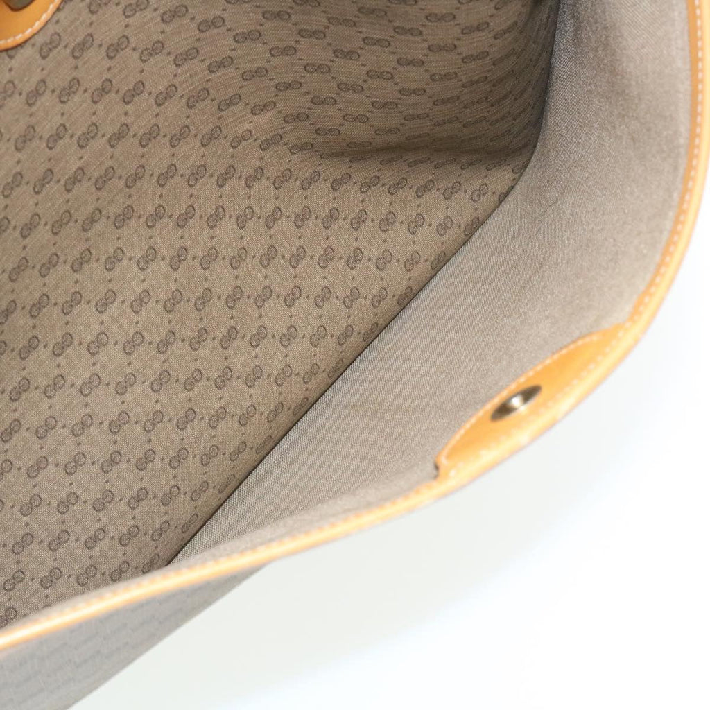GUCCI Web Sherry Line Micro GG Canvas Tote Bag Beige Red Green im299