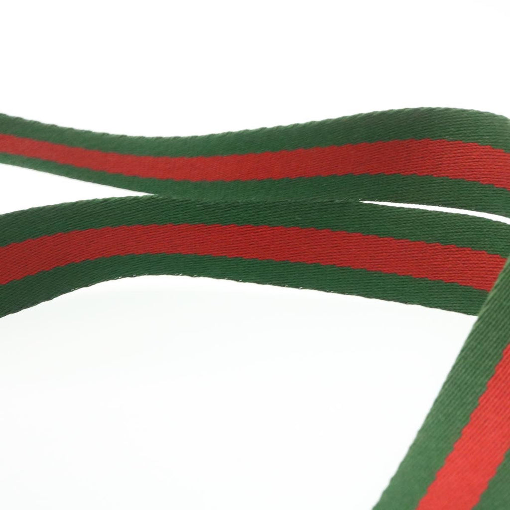 GUCCI Web Sherry Line Micro GG Canvas Tote Bag Beige Red Green im299