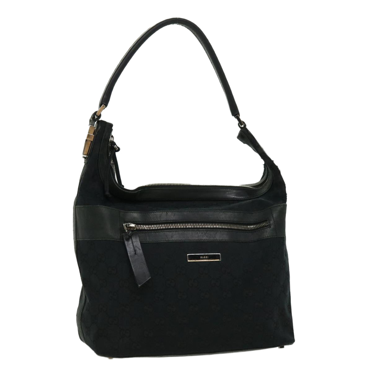 GUCCI GG Canvas Shoulder Bag Black 14298002058 im374