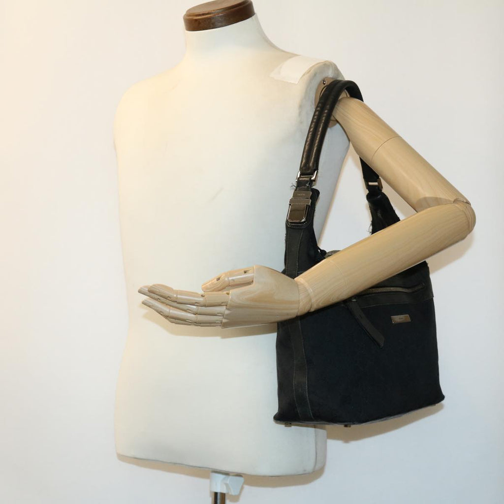 GUCCI GG Canvas Shoulder Bag Black 14298002058 im374