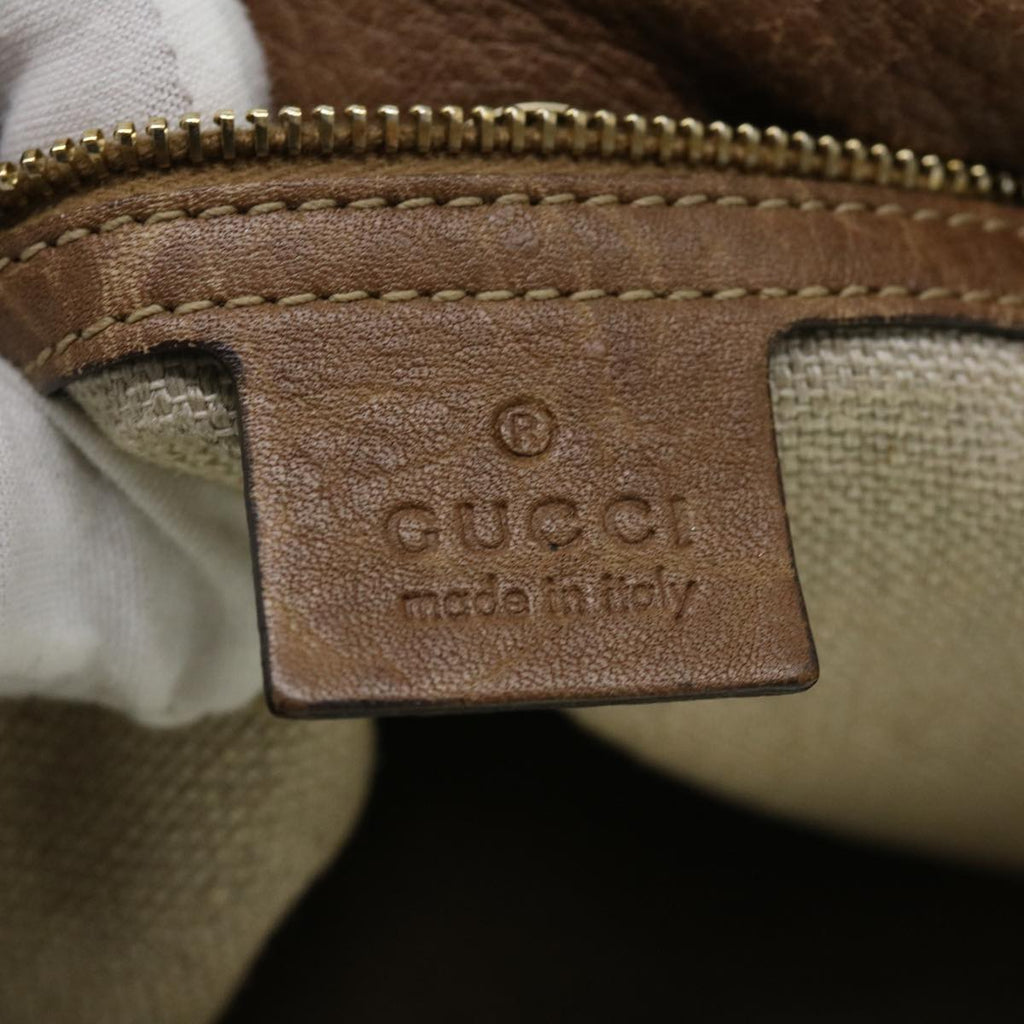 GUCCI Shoulder Bag Leather Brown 218781212792 im376