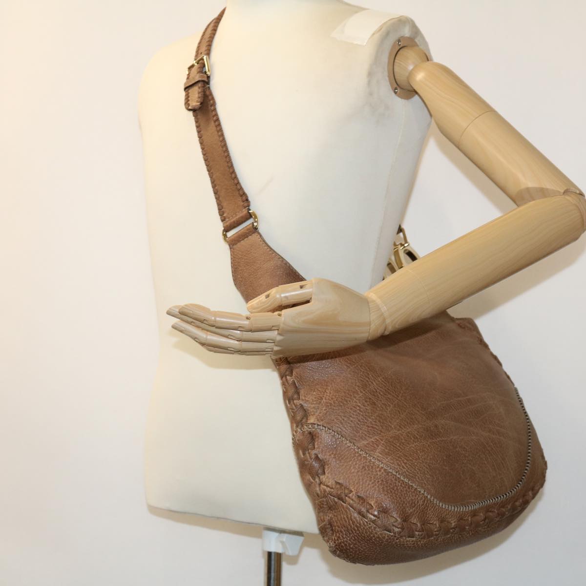 GUCCI Shoulder Bag Leather Brown 218781212792 im376