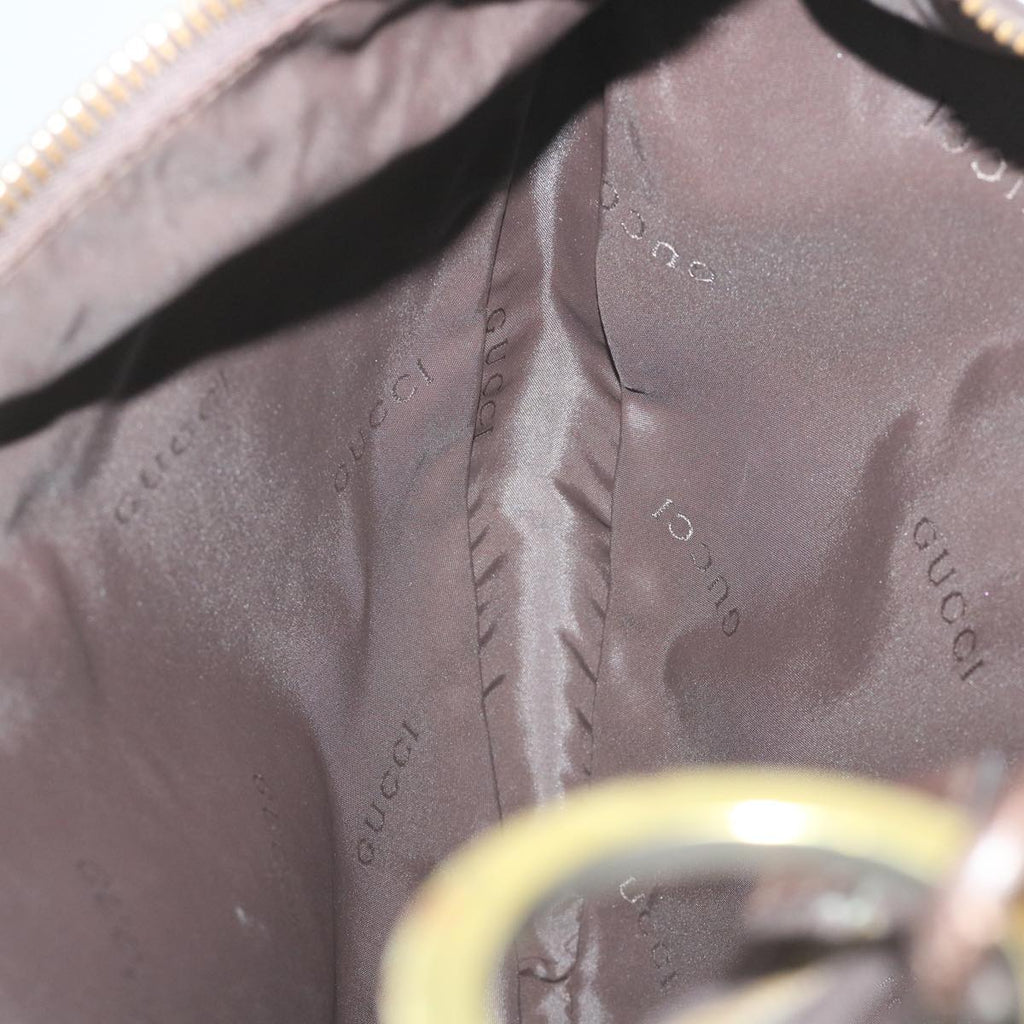GUCCI Shoulder Bag Leather Brown 95726 im451