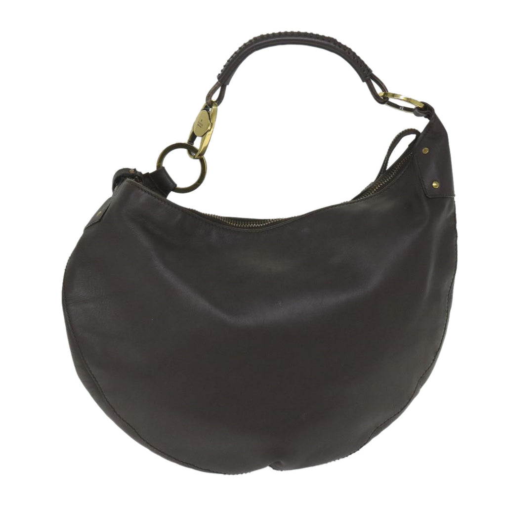 GUCCI Shoulder Bag Leather Brown 95726 im451