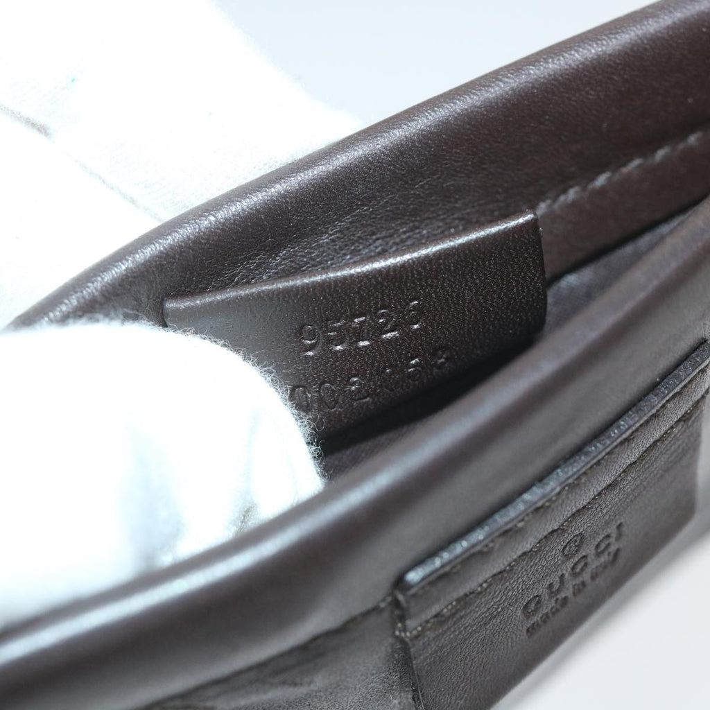 GUCCI Shoulder Bag Leather Brown 95726 im451