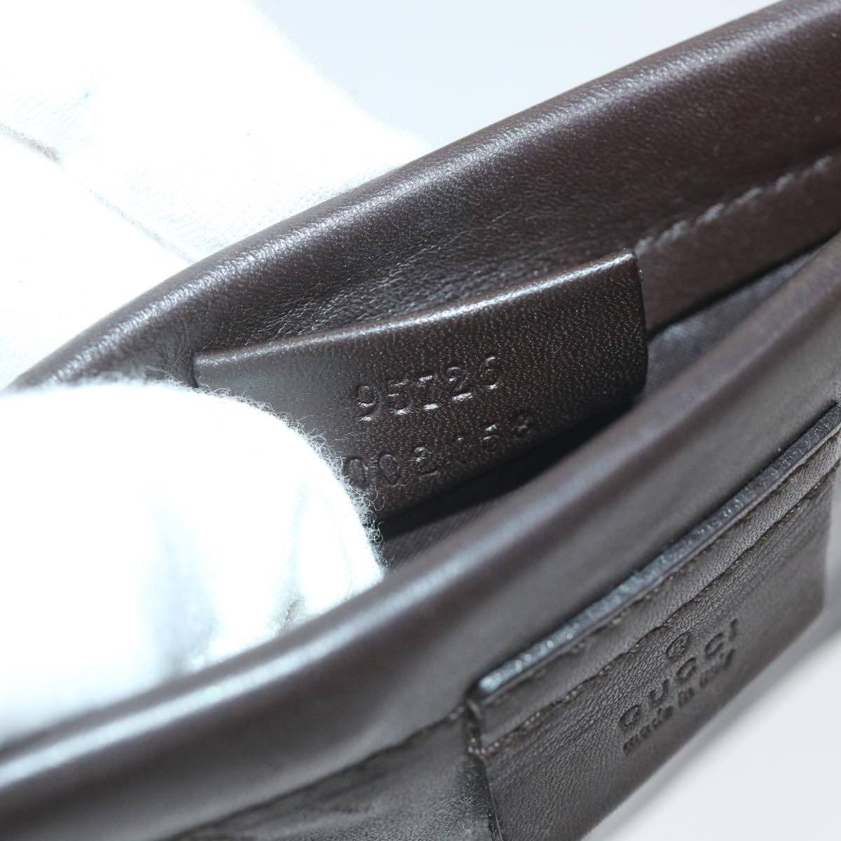 GUCCI Shoulder Bag Leather Brown 95726 im451