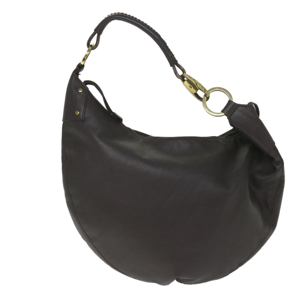 GUCCI Shoulder Bag Leather Brown 95726 im451