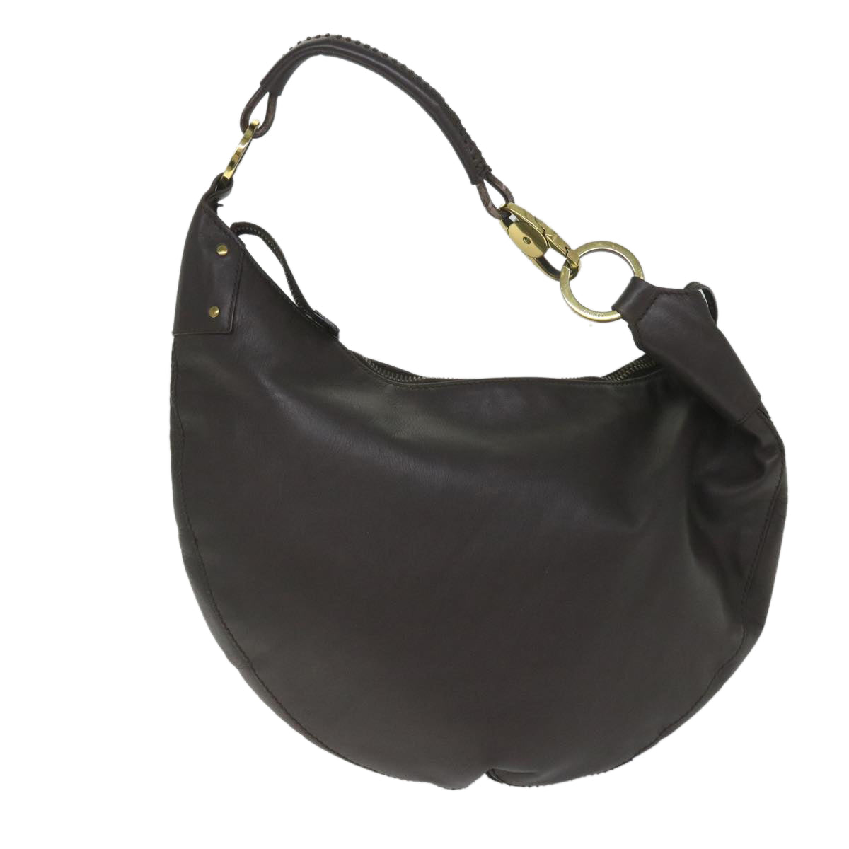 GUCCI Shoulder Bag Leather Brown 95726 im451