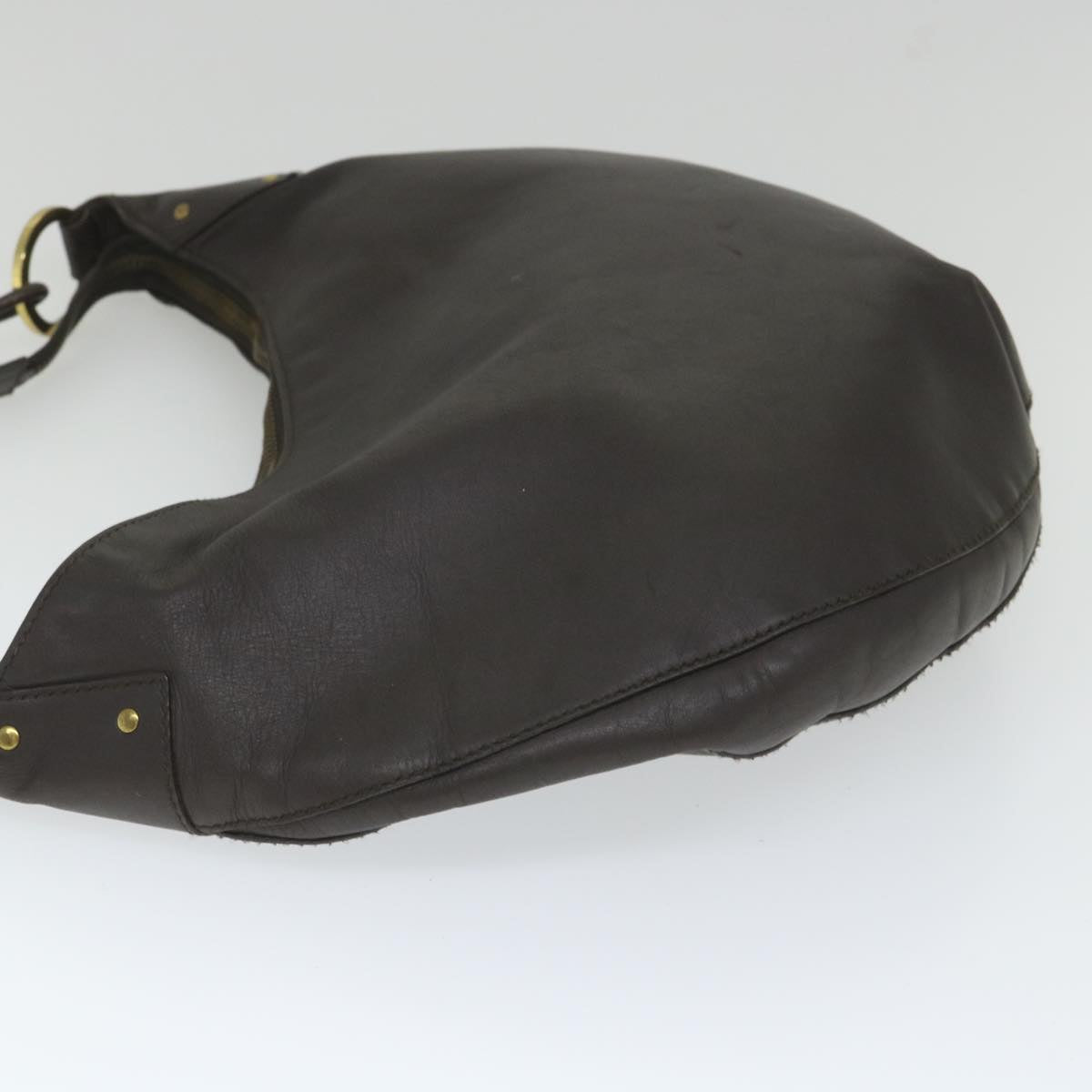 GUCCI Shoulder Bag Leather Brown 95726 im451