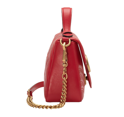 GUCCI GG Marmont MatelassÃƒÆ’Ã‚Â© Red Bag