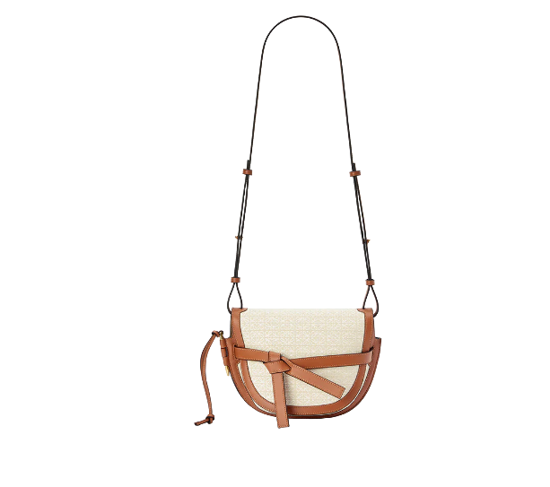 Loewe Small Gate Anagram calfskin Tan