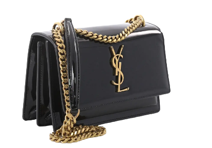 Saint Laurent Sunset Shoulder Bag Patent Small