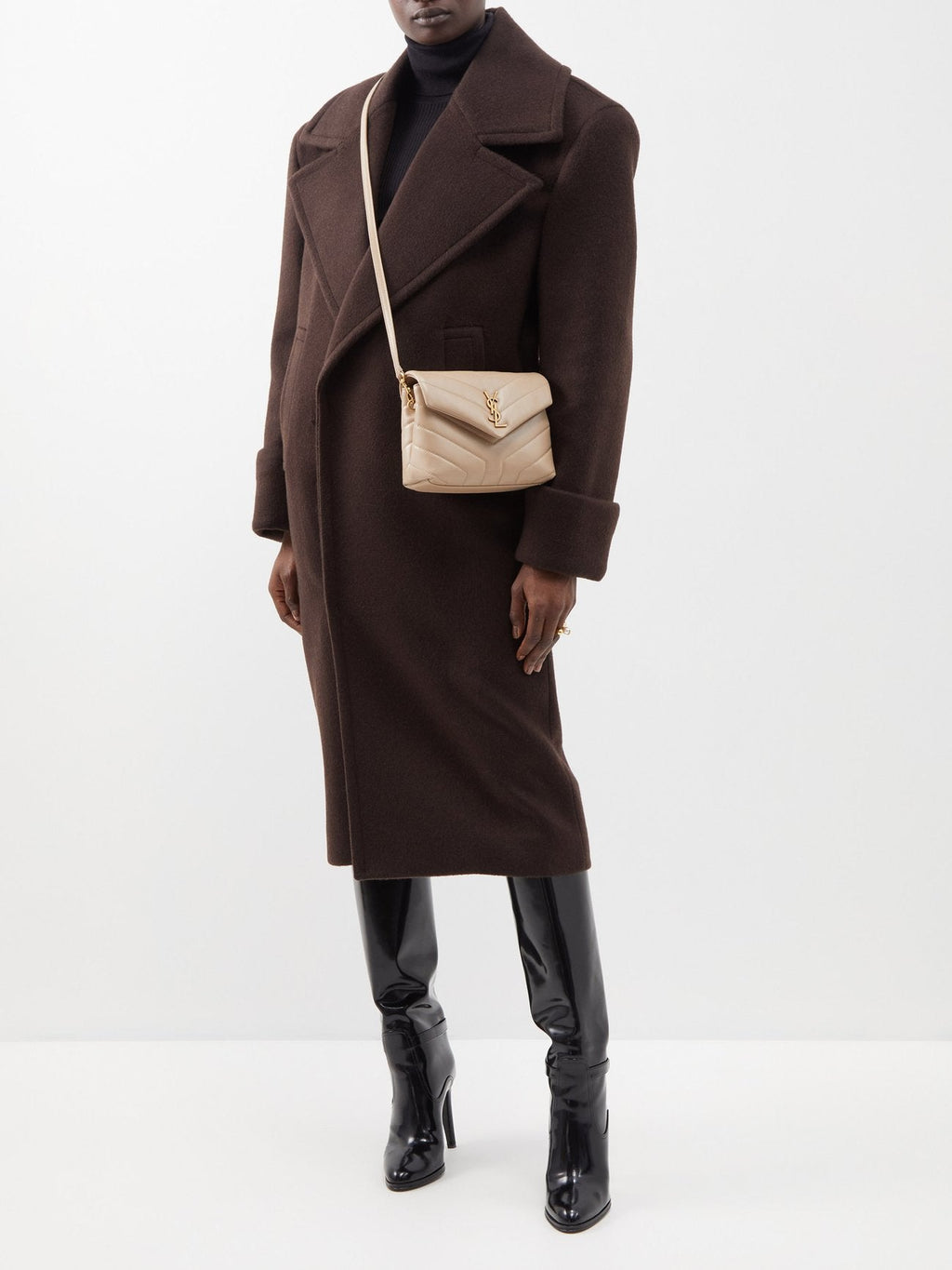 SAINT LAURENT Loulou Toy quilted-leather cross-body bag