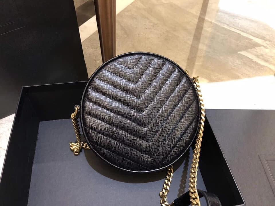 YSL Vinyle Round Camera Bag