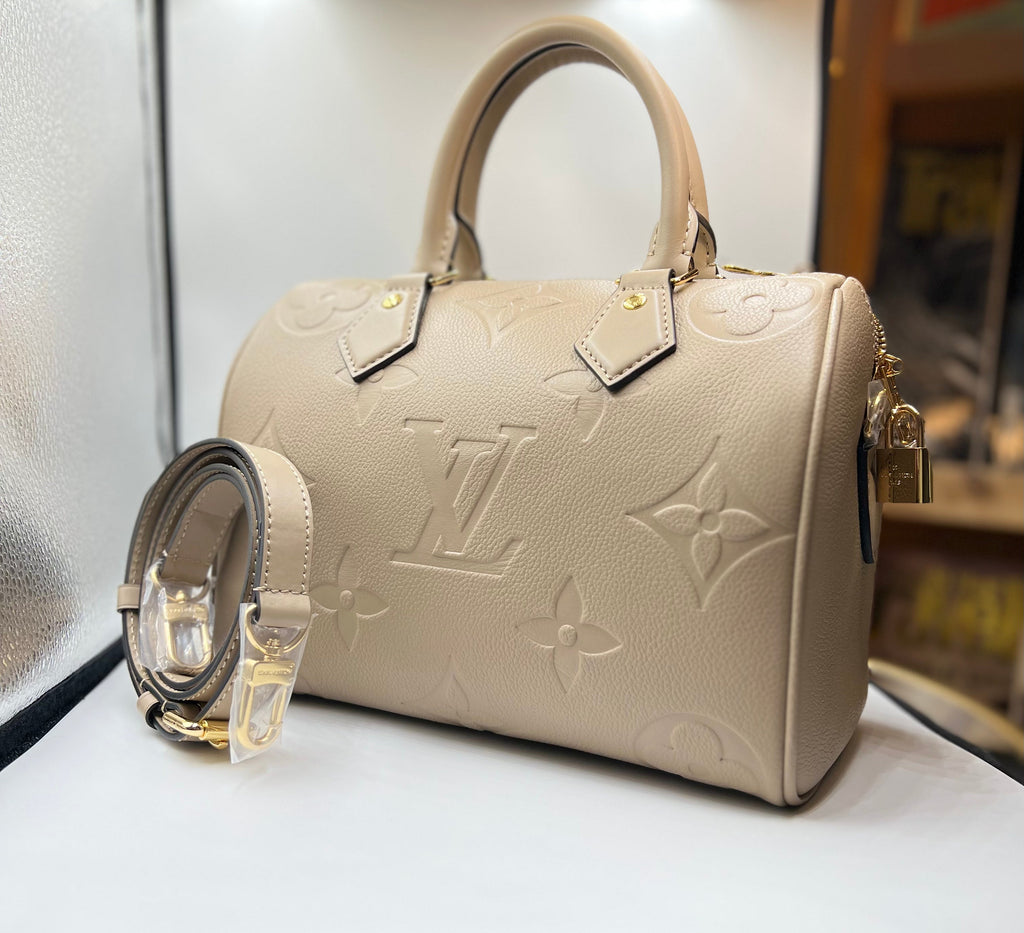Louis Vuitton Speedy Bandouliere Bag Monogram Empreinte Giant 25