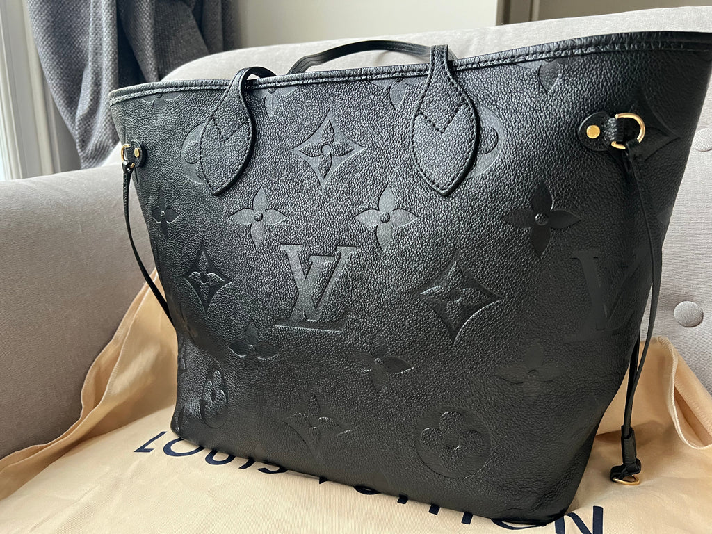 Louis Vuitton Neverfull MM Black Empreinte (RRP £1,940)
