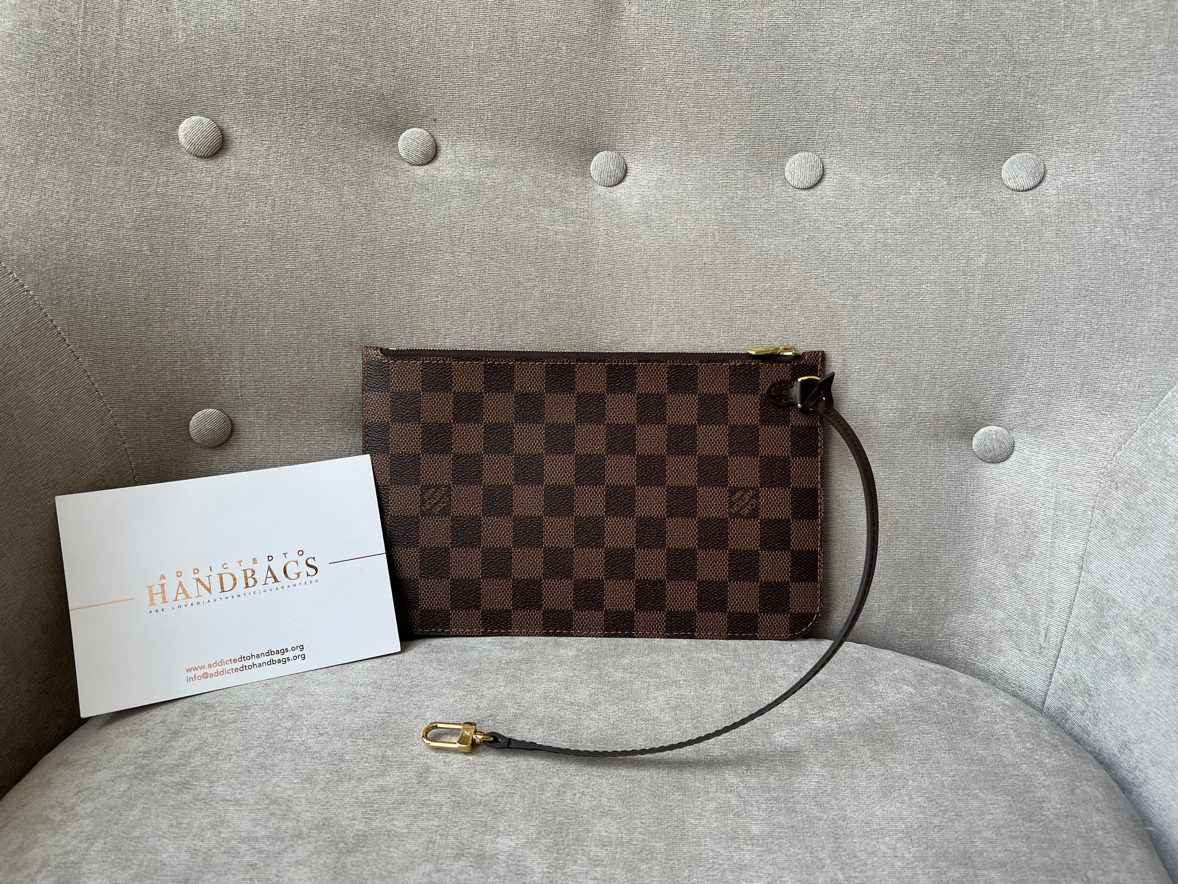 Louis Vuitton Pouch (from Neverfull) in Damier Ebene