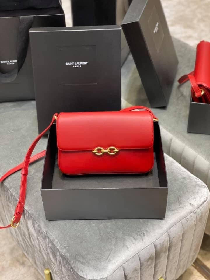 YSL Le Maillon Satchel Leather Bag