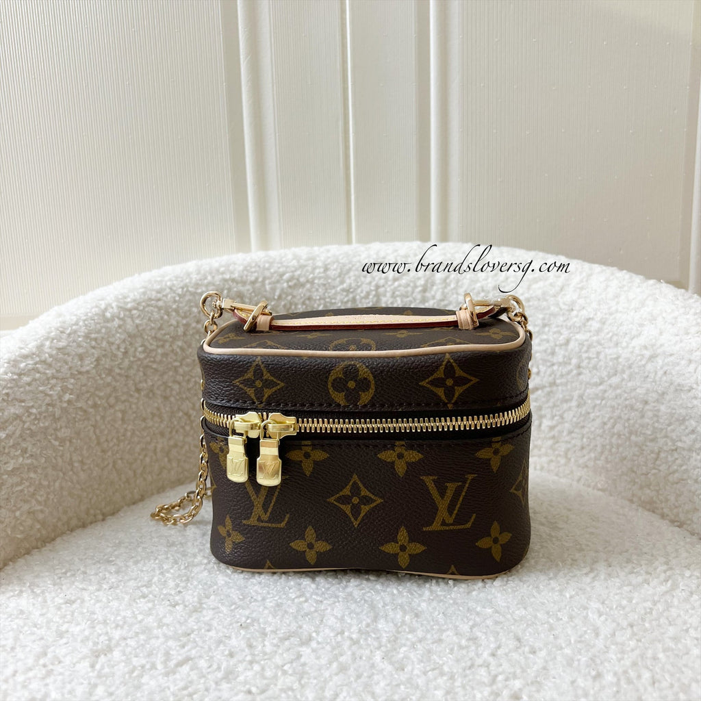 LV Nano Nice in Monogram Canvas GHW