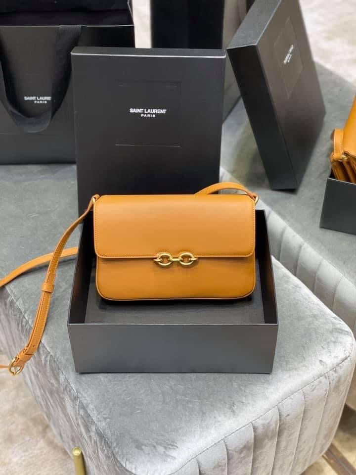 YSL Le Maillon Satchel Leather Bag