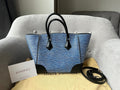 Louis Vuitton Phenix Shoulder Tote in Blue Jean Denim Blue Epi Noir