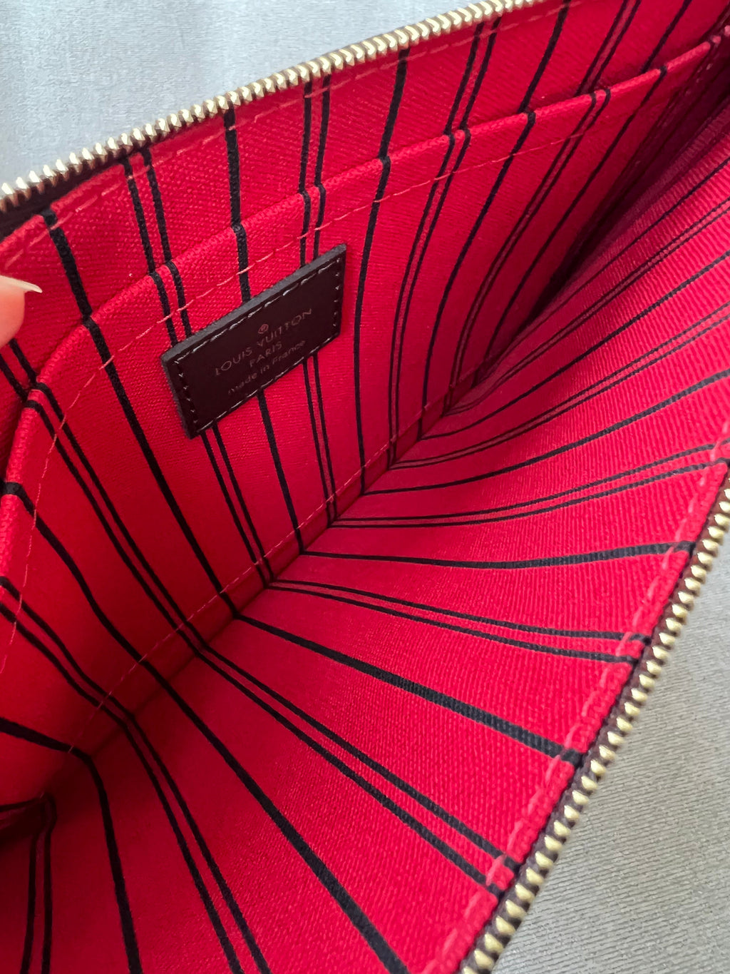 Louis Vuitton Pouch (from Neverfull) in Damier Ebene