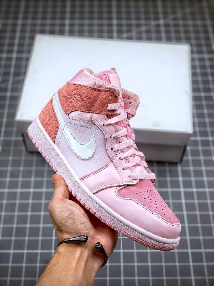 Designer Air Jordan 1 Mid" GLAMIgital Pink High Q