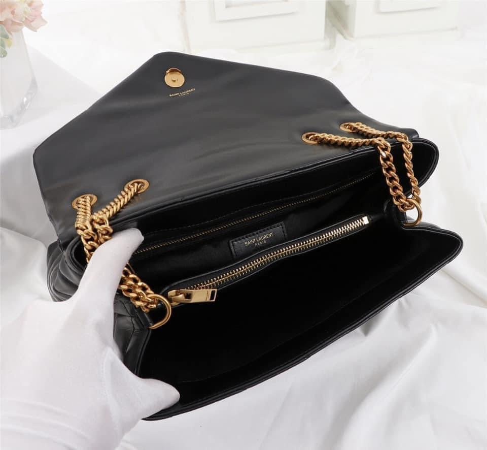 YSL College Medium Quilted Leather Bag