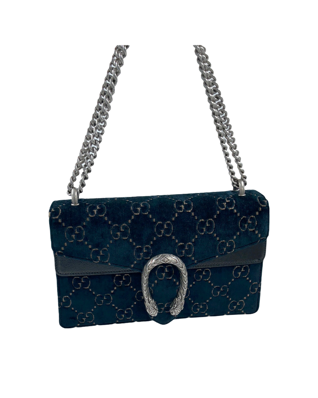 Gucci Dionysus Blue Velvet Bag