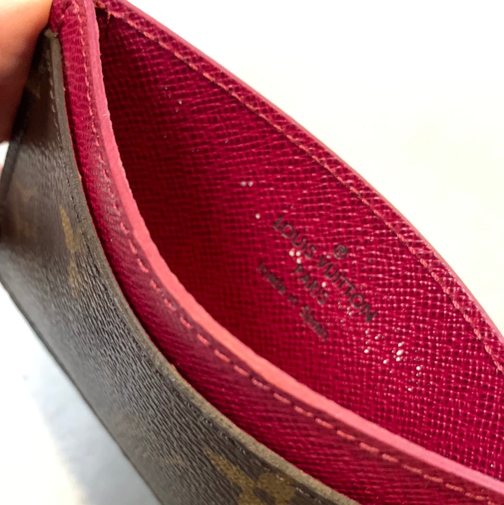Louis Vuitton Monogram Fuchsia Card Holder