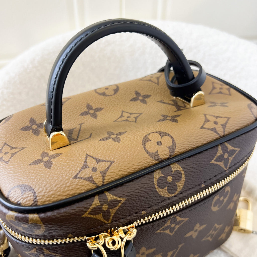 LV Vanity PM in Monogram Canvas, Black Calfskin Trim and GHW