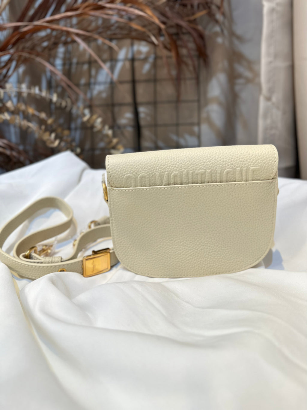 Dior Bobby Bag Beige Grained Calfskin Small