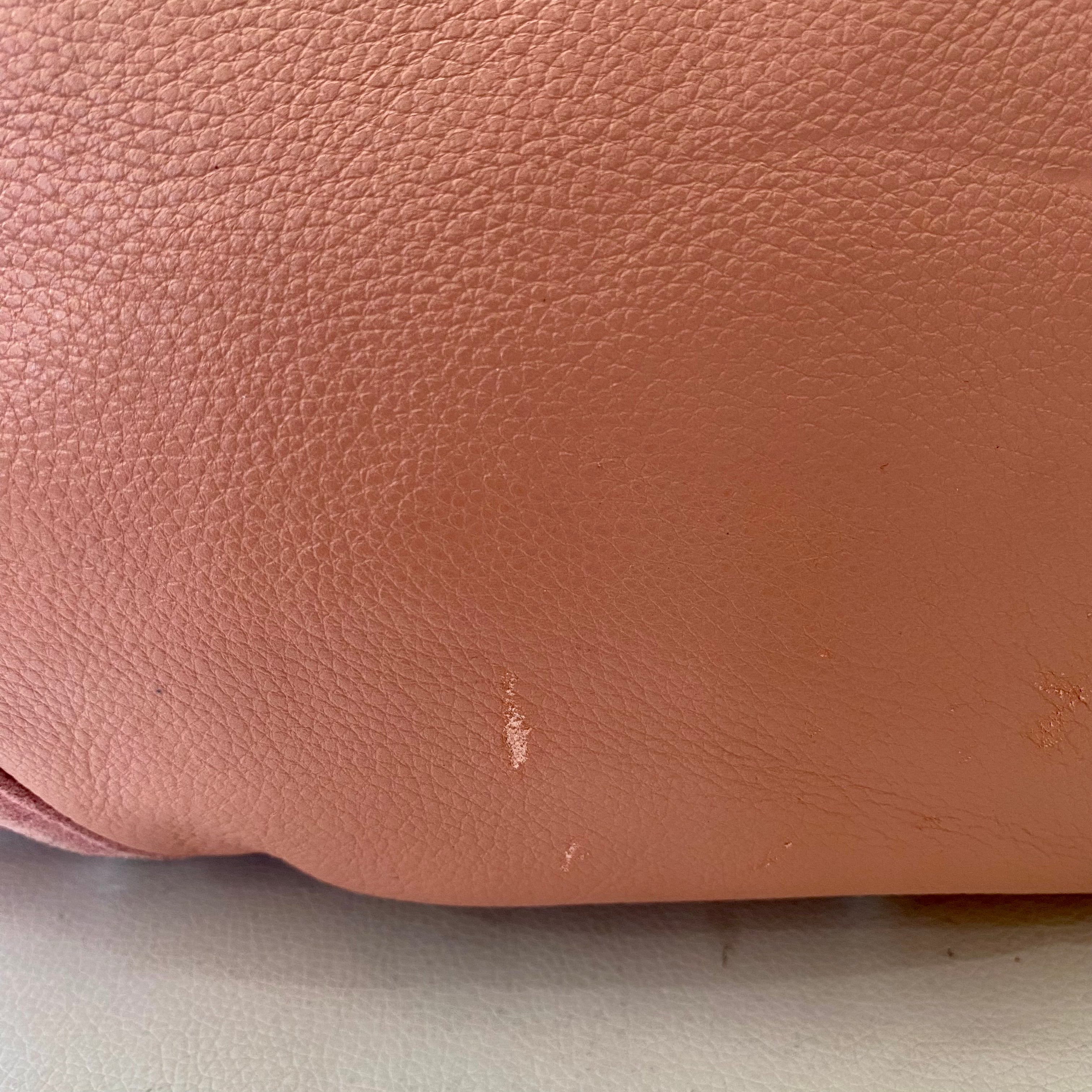 B.MAKOWSKY Leather and Suede Shoulder Bag Pink