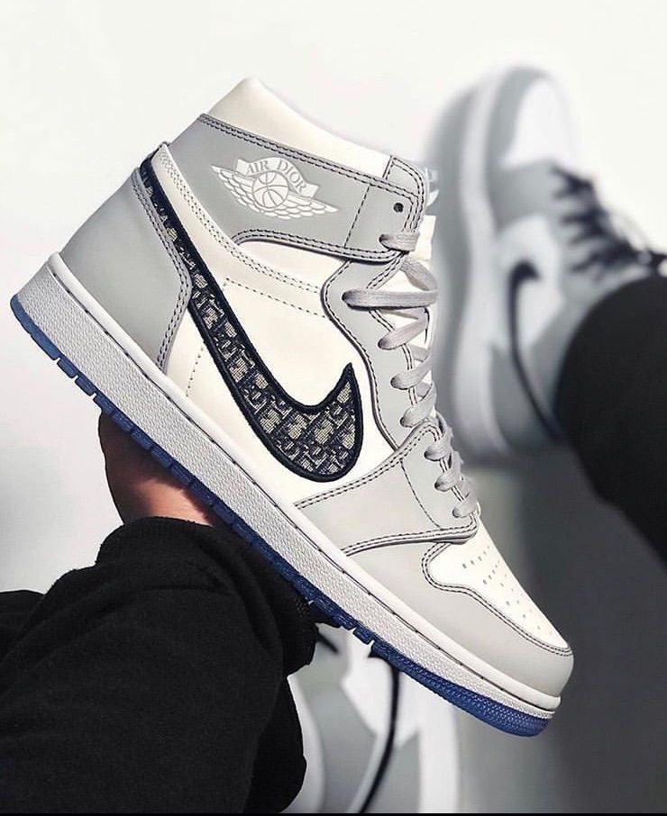 Designer GLAMIor x Air Jordan 1 High OG "Grey"AJ1 High Q