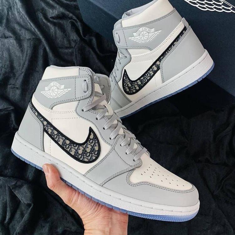 Designer GLAMIor x Air Jordan 1 High OG "Grey"AJ1 High Q