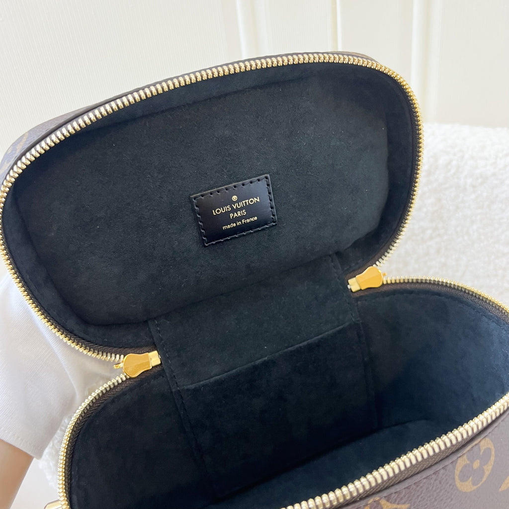 LV Vanity PM in Monogram Canvas, Black Calfskin Trim and GHW