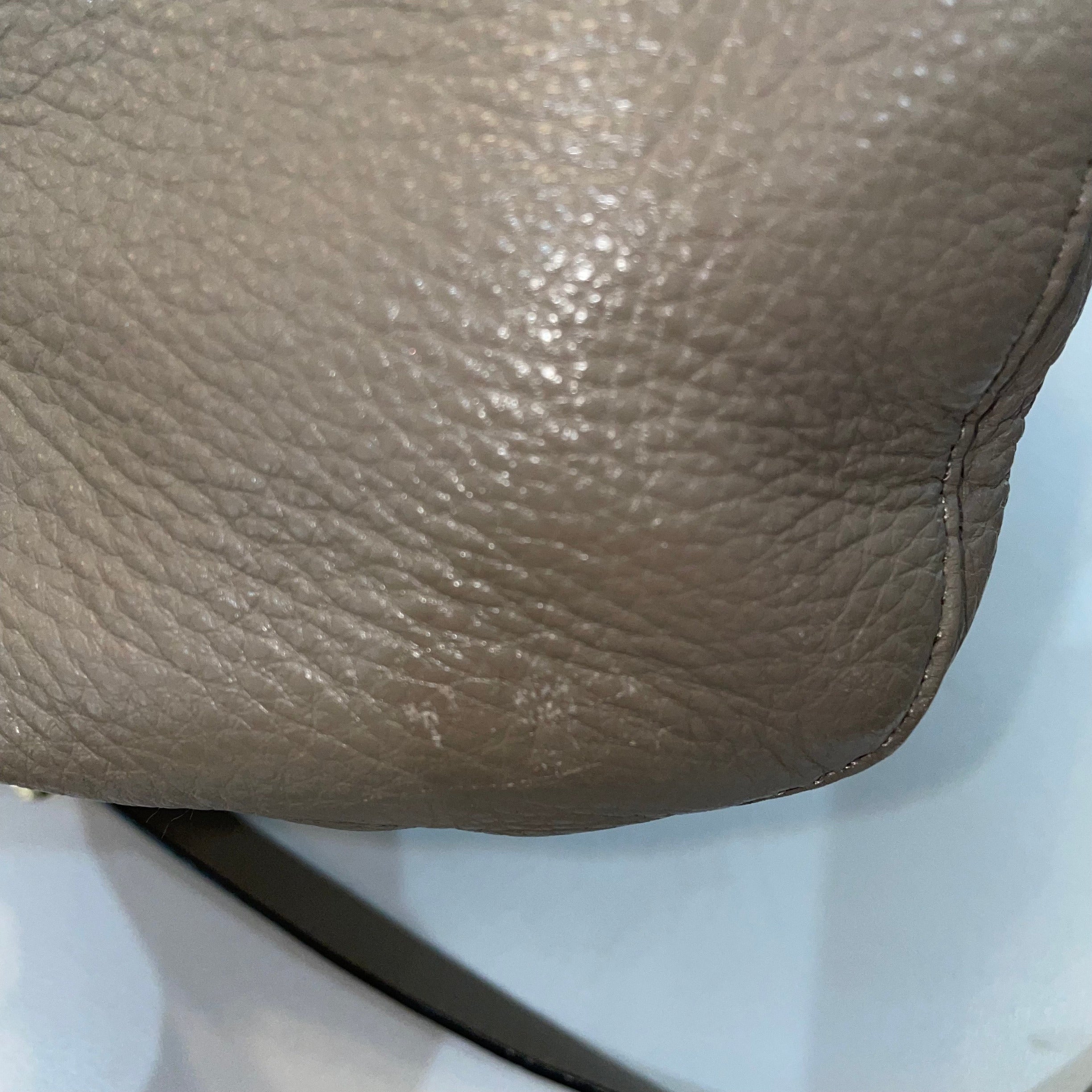 MICHAEL KORS Dune Beige Brooke Medium Leather Shoulder Tote Bag