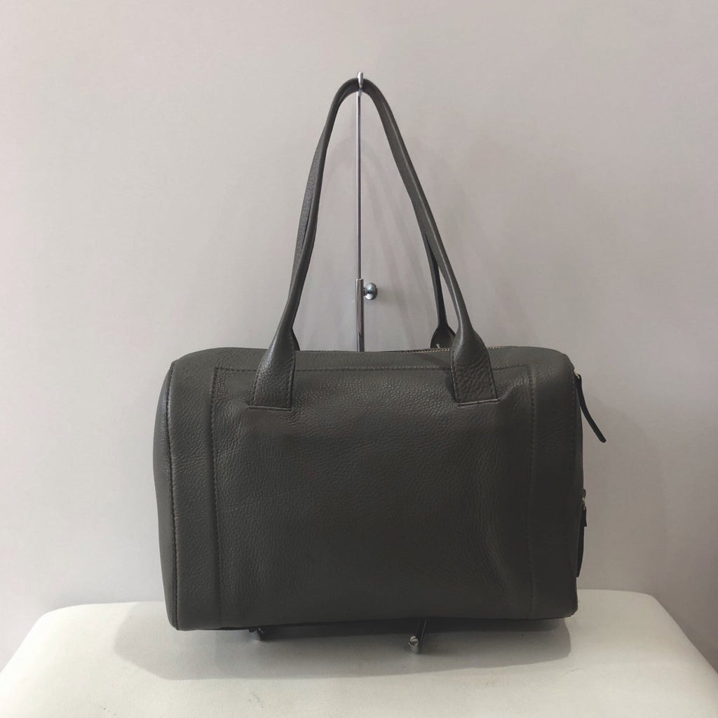 KATE SPADE Vintage Medium Gray Pebbled Leather Satchel w/ Original Dustbag